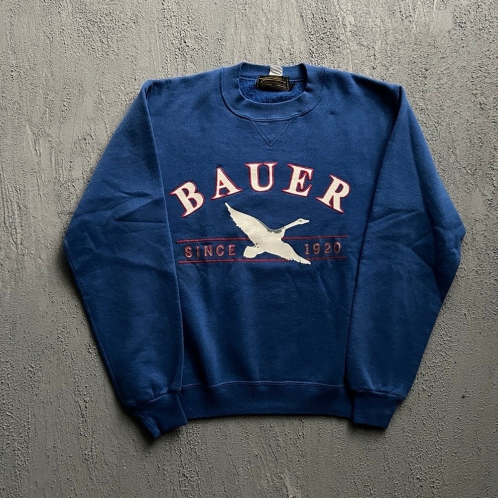 Vintage Eddie Bauer Sweatshirt Small Blue 1990s Bauer Goose